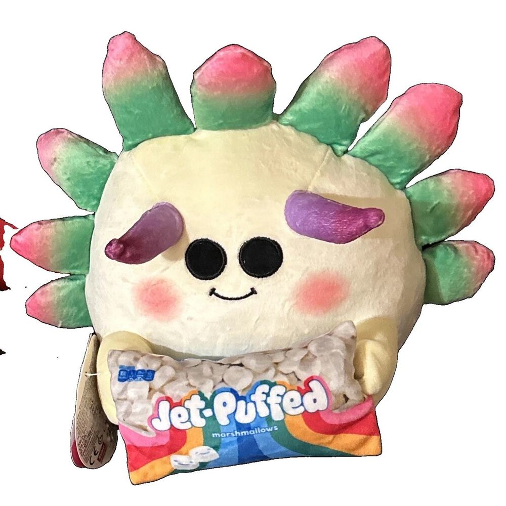 Zuru Snackles 8" Eva the Sea Leaf Slug W/Jet Puffed Marshmallows 2025 Plush NWT!